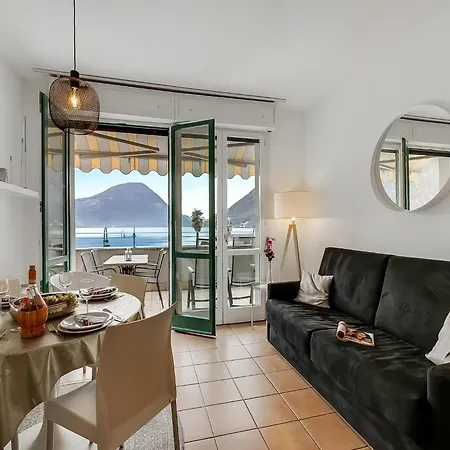 Apartmán Mit Seeblick Auf Den Luganersee