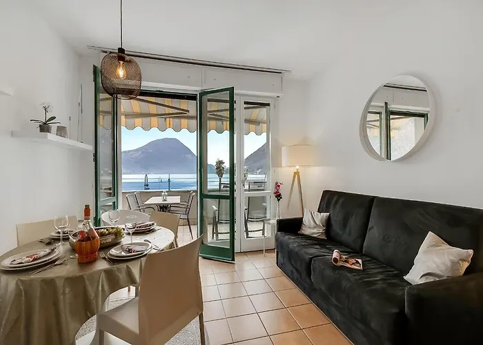 Apartmán Mit Seeblick Auf Den Luganersee