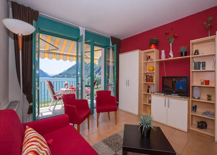 Apartmán Mit Seeblick Auf Den Luganersee *