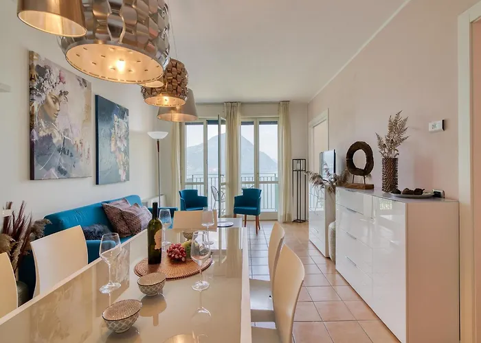 Mit Seeblick Auf Den Luganersee Apartmán
