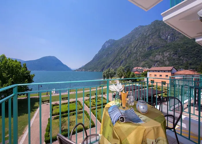 Apartmán Mit Seeblick Auf Den Luganersee